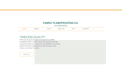 Desktop Screenshot of fabricflameproofingco.com